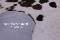 Thumbnail for Tricolor Natural Cowhide Rug - Medium 6'0