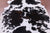 Black & White Natural Cowhide Rug - Large 6'8"H x 6'1"W