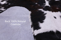 Thumbnail for Black & White Natural Cowhide Rug - Medium 6'8