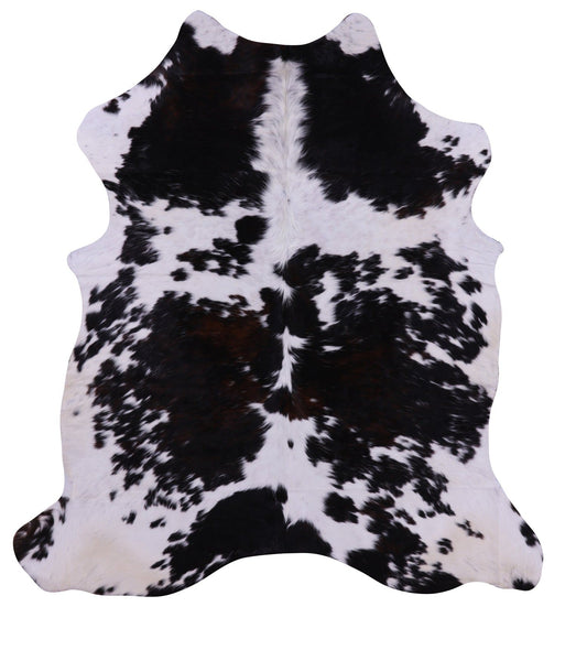 Black & White Natural Cowhide Rug - Large 6'8"H x 6'1"W