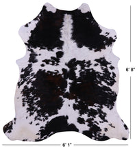 Thumbnail for Black & White Natural Cowhide Rug - Medium 6'8