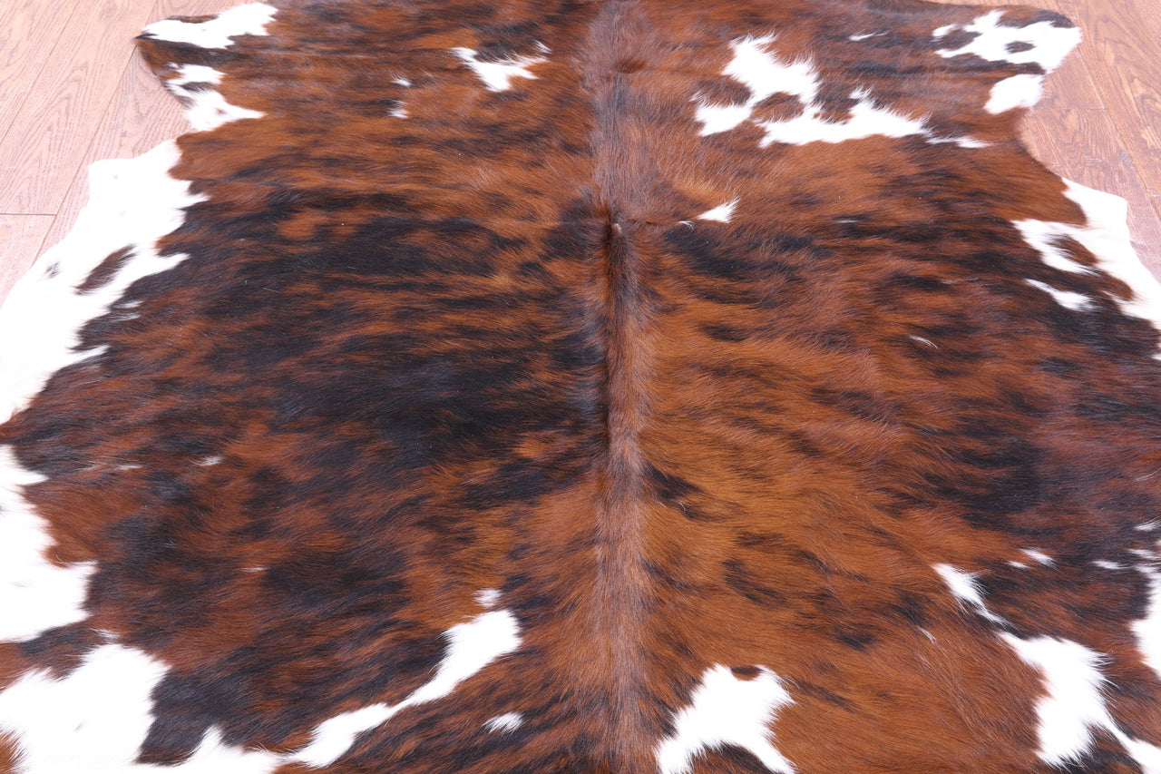 Brindle Natural Cowhide Rug - Medium 6'8"H x 5'11"W