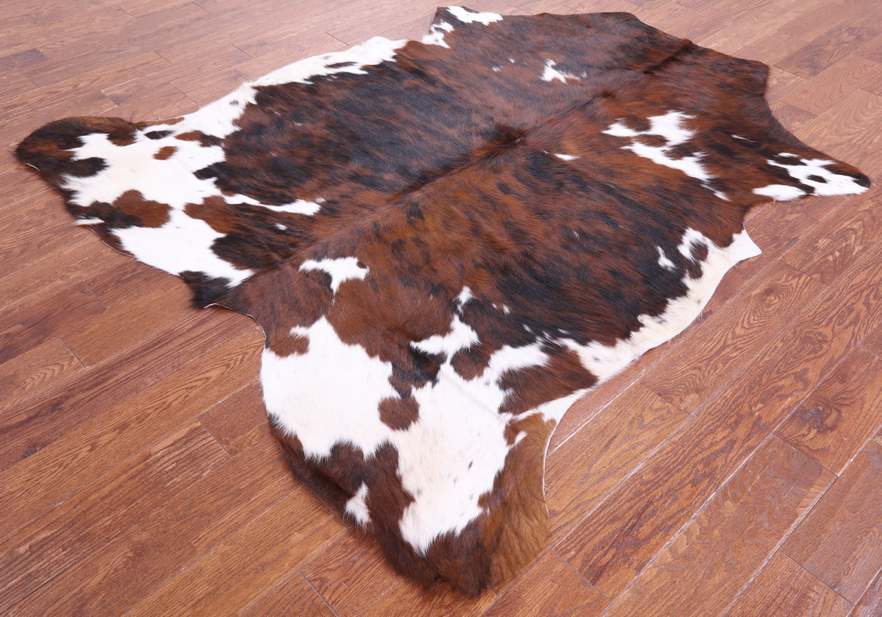 Brindle Natural Cowhide Rug - Medium 6'8"H x 5'11"W