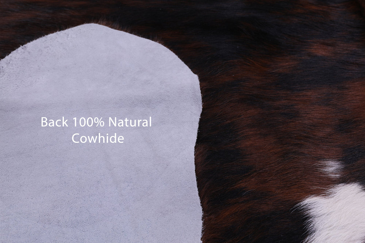 Brindle Natural Cowhide Rug - Medium 6'8"H x 5'11"W