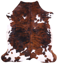 Thumbnail for Brindle Natural Cowhide Rug - Medium 6'8