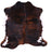 Brindle Brown Natural Cowhide Rug - Medium 5'10"H x 6'6"W