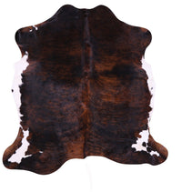 Thumbnail for Brindle Brown Natural Cowhide Rug - Medium 5'10