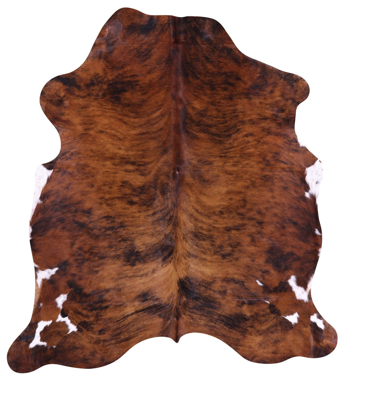 Brindle Natural Cowhide Rug - Medium 6'9"H x 6'4"W