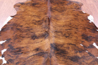 Thumbnail for Brindle Natural Cowhide Rug - Medium 6'9