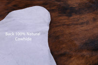 Thumbnail for Brindle Natural Cowhide Rug - Medium 6'9