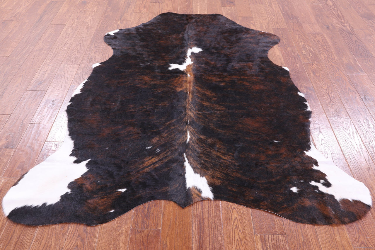 Brindle Natural Cowhide Rug - Medium 6'4"H x 5'3"W