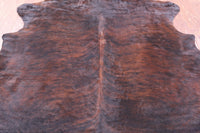 Thumbnail for Brindle Natural Cowhide Rug - Medium 6'6