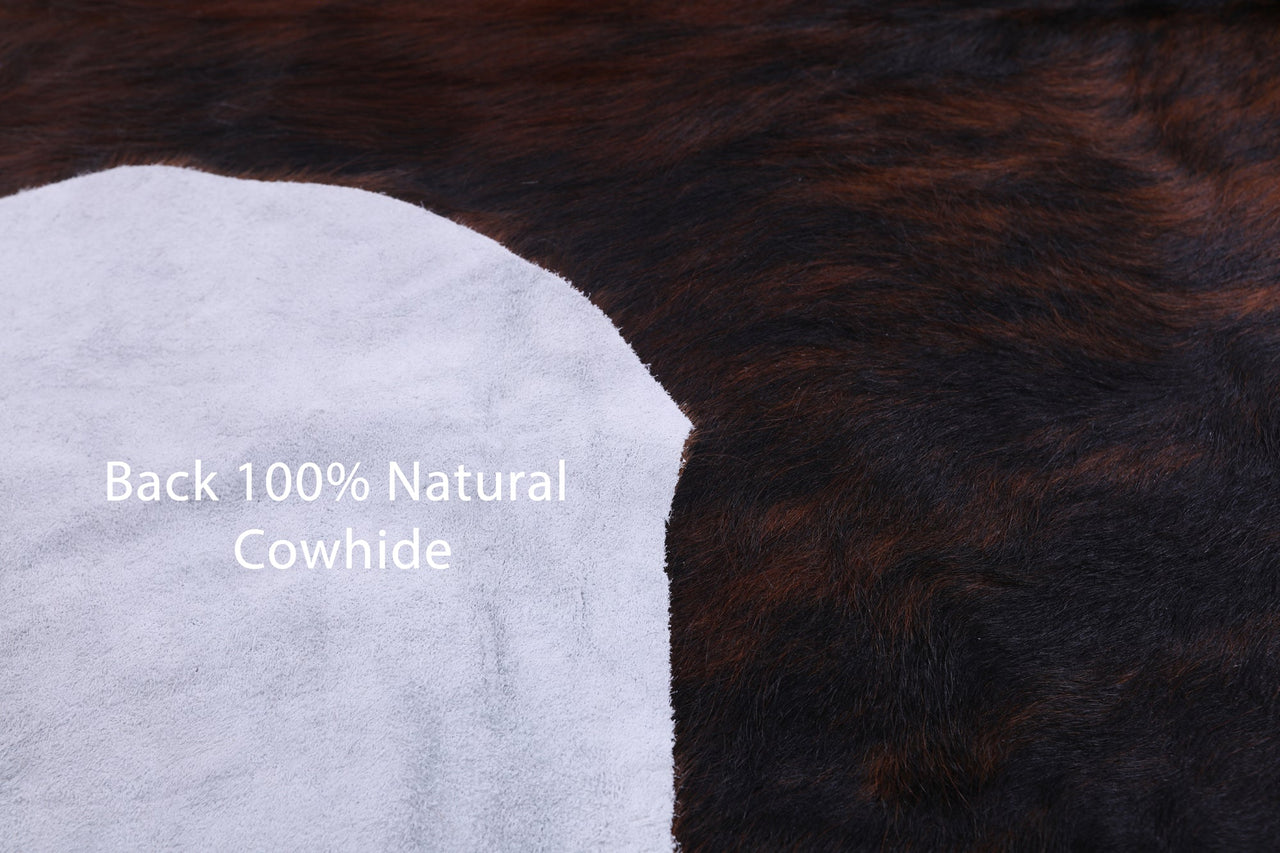 Brindle Natural Cowhide Rug - Medium 6'7"H x 6'4"W