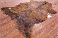 Thumbnail for Brindle Brown Natural Cowhide Rug - XLarge 7'3