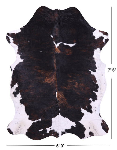Tricolor Natural Cowhide Rug - X-Large 7'6