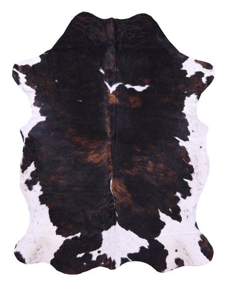 Tricolor Natural Cowhide Rug - X-Large 7'6"H x 5'9"W