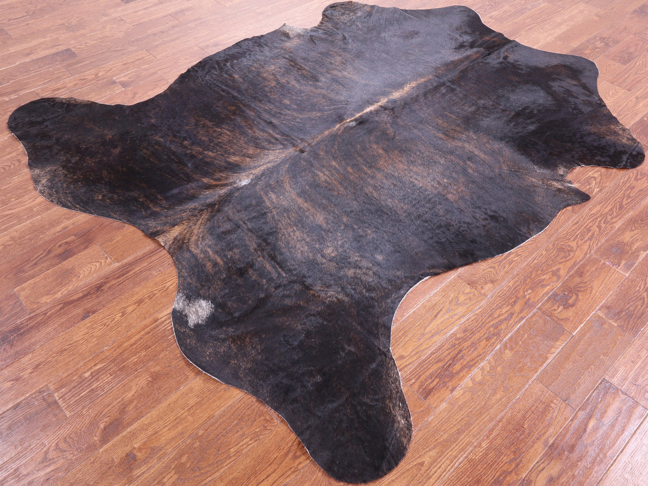 Brindle Natural Cowhide Rug - XLarge 7'10"H x 7'0"W