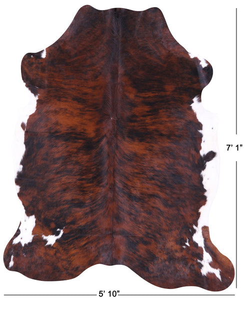 Brindle Natural Cowhide Rug - X-Large 7'1