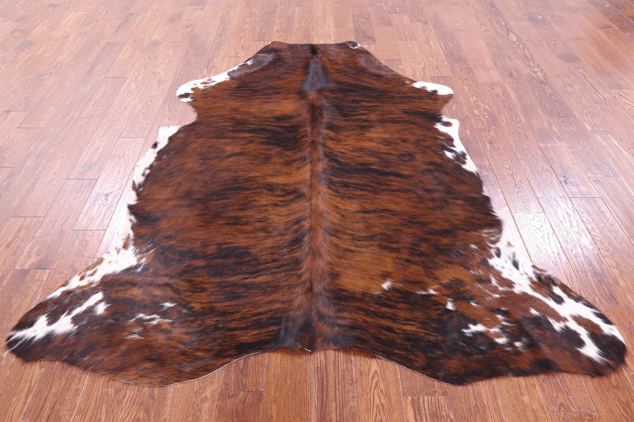 Brindle Natural Cowhide Rug - XLarge 7'0"H x 6'2"W