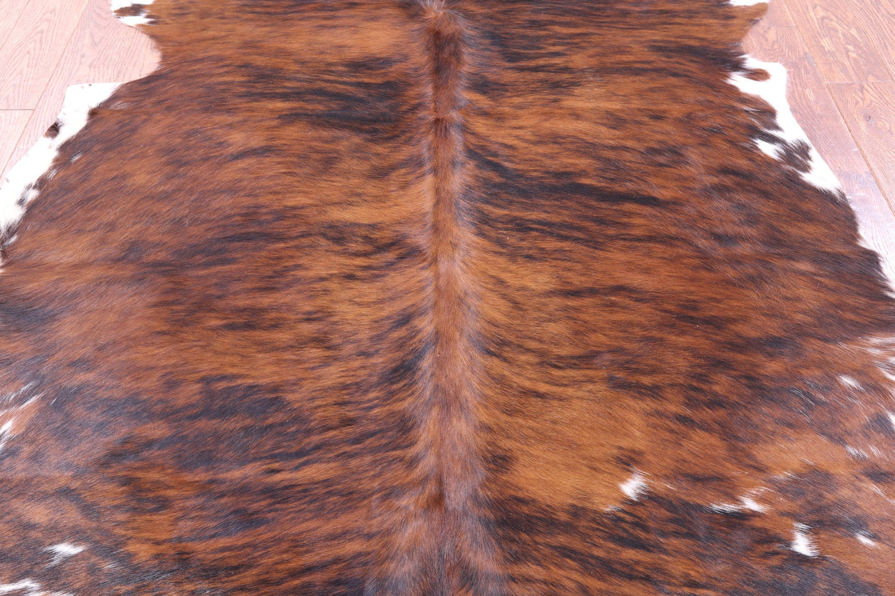 Brindle Natural Cowhide Rug - XLarge 7'0"H x 6'2"W