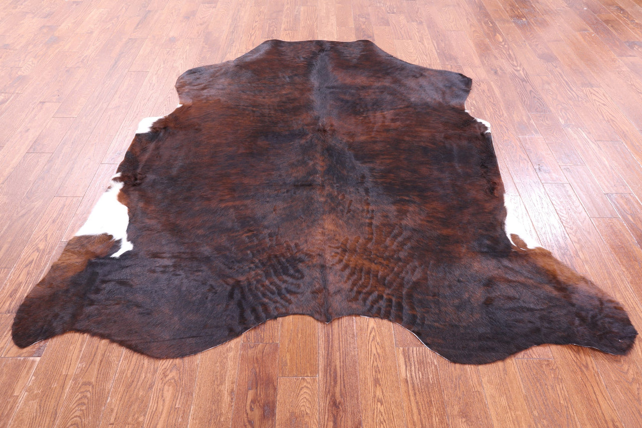 Brindle Natural Cowhide Rug - XLarge 7'3"H x 6'11"W