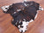 Dark Brindle Natural Cowhide Rug - Large 6'11"H x 6'2"W