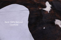 Thumbnail for Brindle Natural Cowhide Rug - Large 6'11