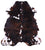 Dark Brindle Natural Cowhide Rug - Large 6'11"H x 6'2"W
