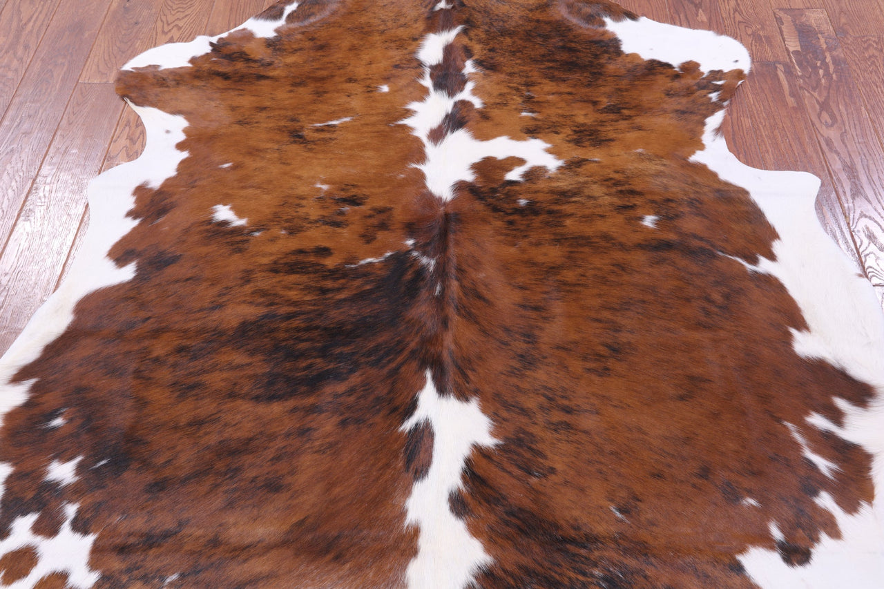 Brindle Natural Cowhide Rug - Large 6'11"H x 5'9"W