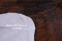 Thumbnail for Brindle Natural Cowhide Rug - Large 6'11