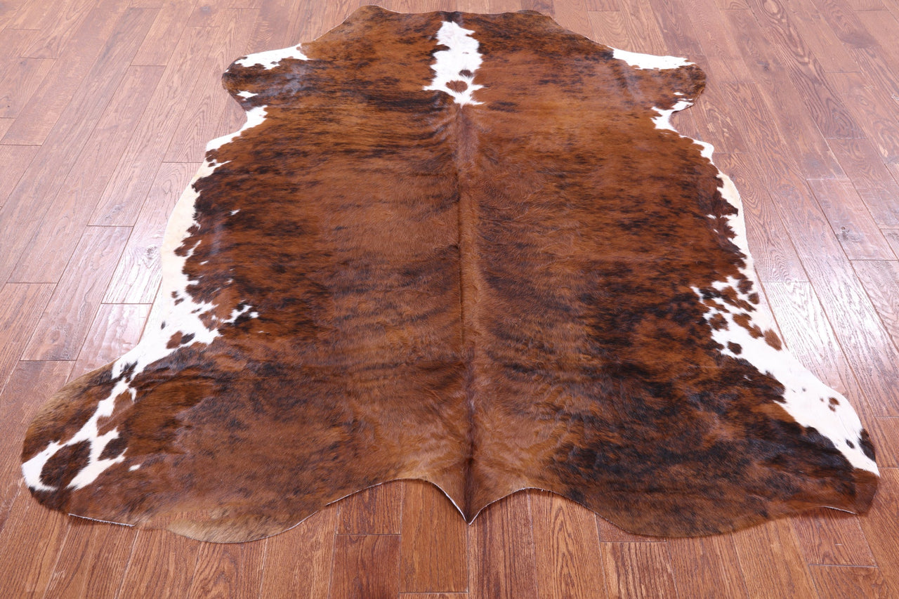 Brindle Natural Cowhide Rug - Large 7'2"H x 5'10"W