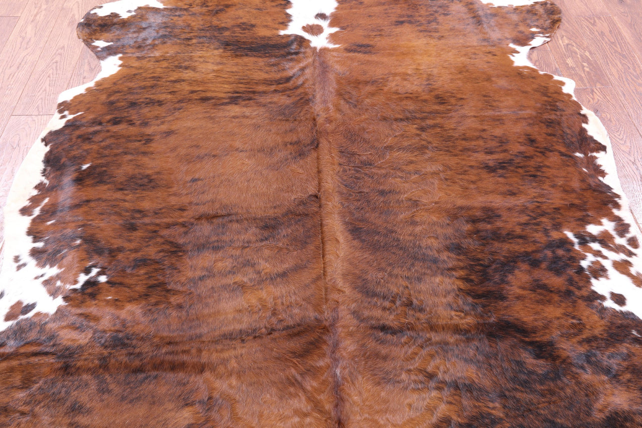 Brindle Natural Cowhide Rug - Large 7'2"H x 5'10"W