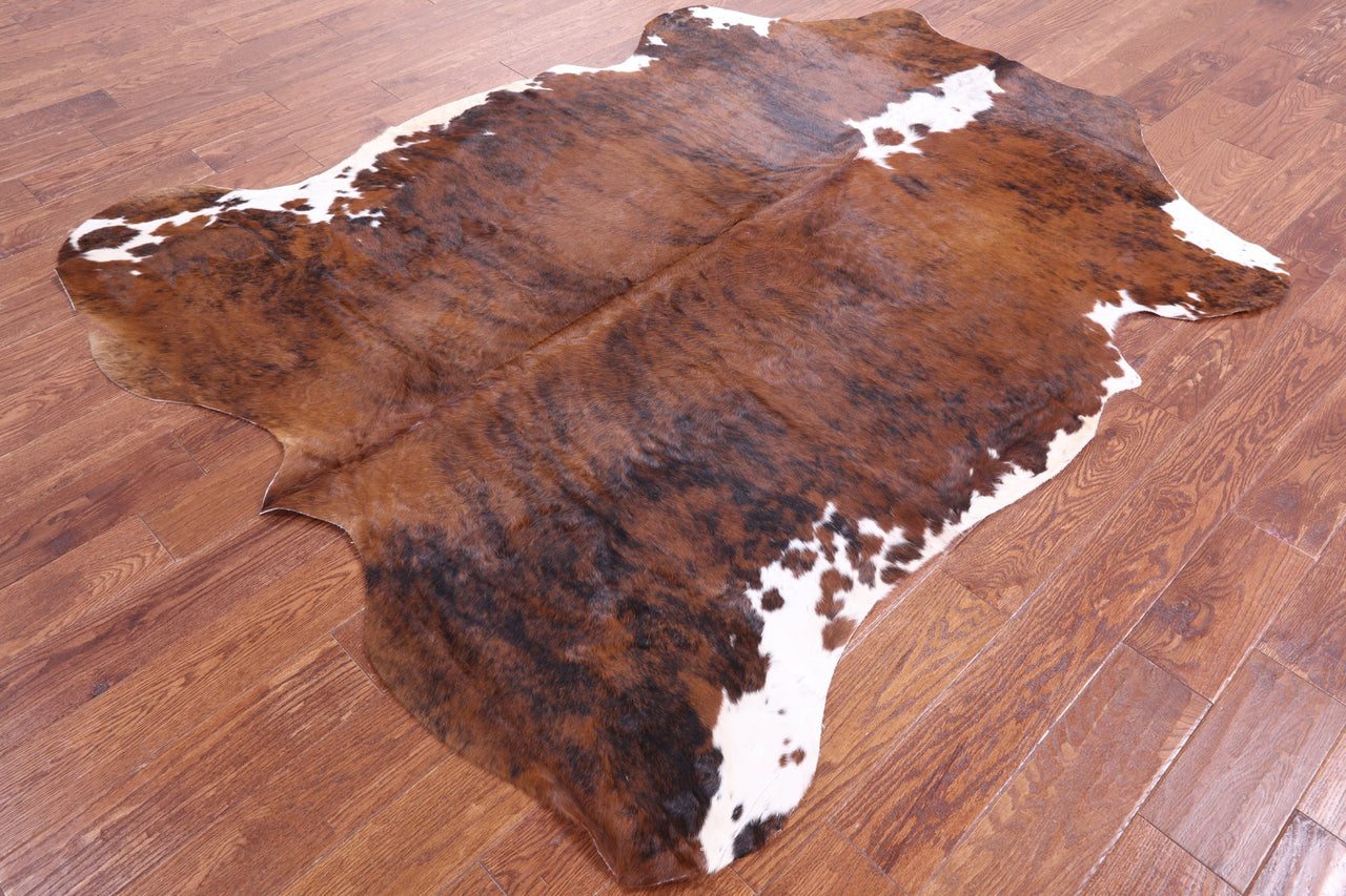 Brindle Natural Cowhide Rug - Large 7'2"H x 5'10"W