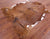 Brown Natural Cowhide Rug - Medium 6'5"H x 5'9"W