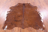 Thumbnail for Brown Natural Cowhide Rug - Small 5'7