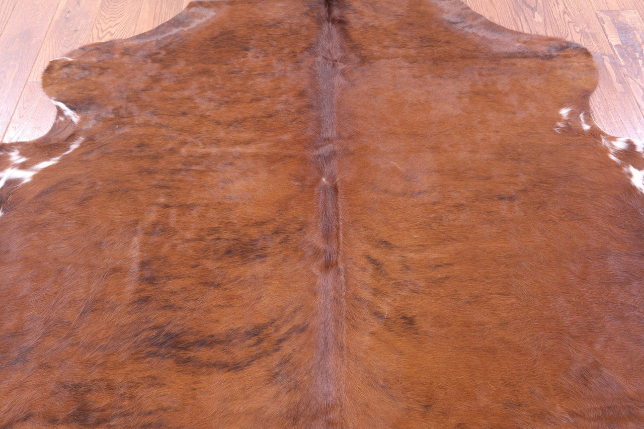 Brown Natural Cowhide Rug - Small 5'7"H x 5'2"W