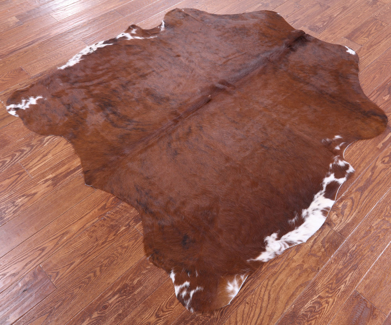 Brown Natural Cowhide Rug - Small 5'7"H x 5'2"W