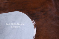 Thumbnail for Brown Natural Cowhide Rug - Small 5'7