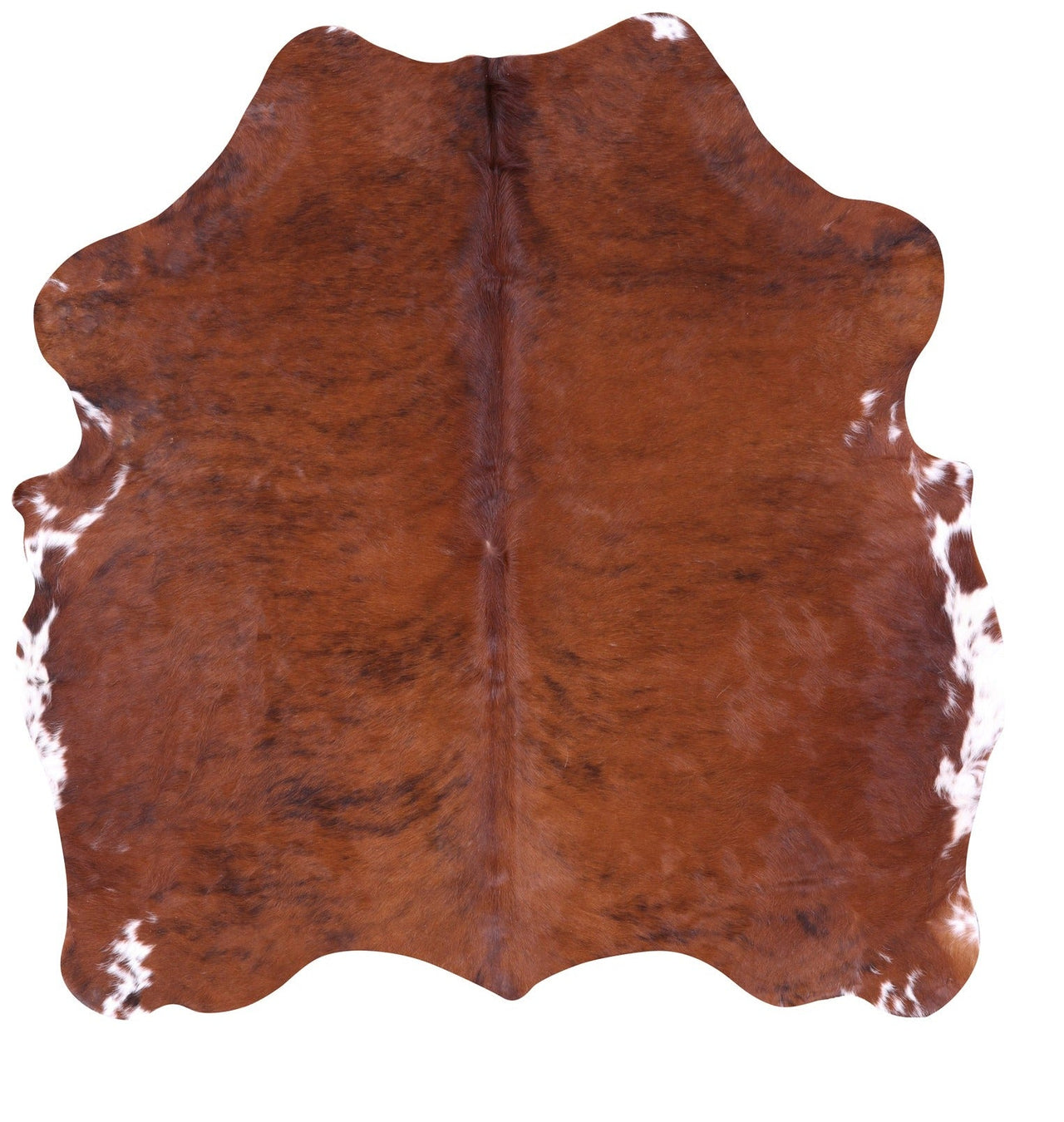 Brown Natural Cowhide Rug - Small 5'7"H x 5'2"W