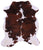Brown & White Natural Cowhide Rug - Small 6'2"H x 5'7"W