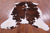 Brown & White Natural Cowhide Rug - Small 6'2"H x 5'7"W