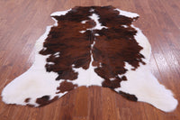 Thumbnail for Brown & White Natural Cowhide Rug - Small 6'2