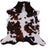 Tricolor Natural Cowhide Rug - Small 5'10"H x 6'0"W