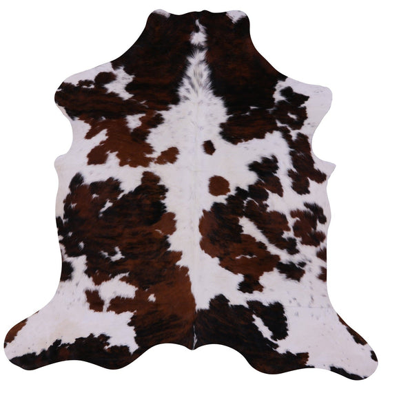 Tricolor Natural Cowhide Rug - Small 5'10"H x 6'0"W