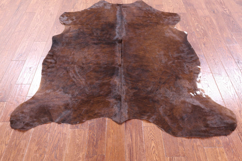 Brindle Brown Natural Cowhide Rug - Medium 6'3