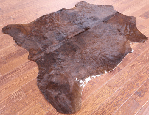 Brindle Brown Natural Cowhide Rug - Medium 6'3