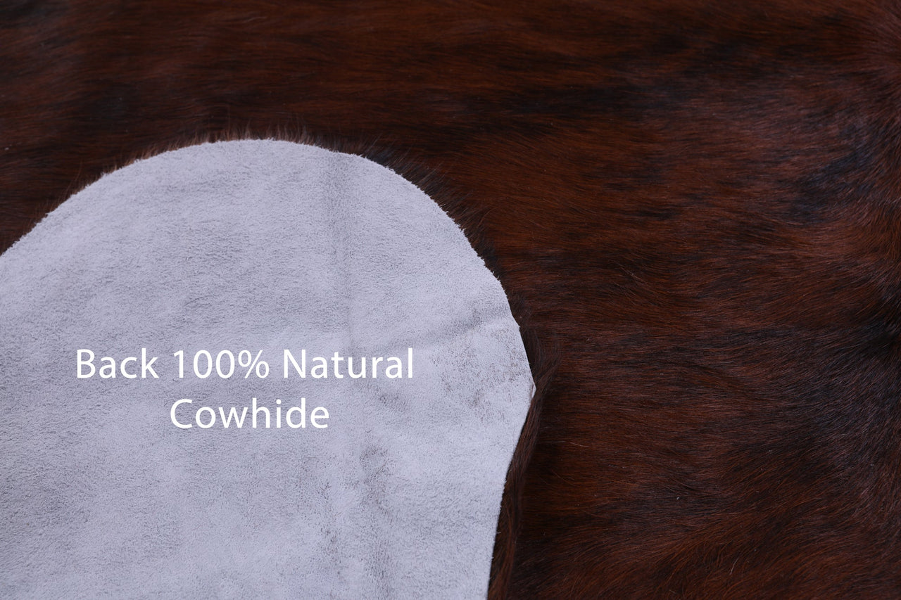 Brindle Natural Cowhide Rug - Medium 5'10"H x 5'7"W