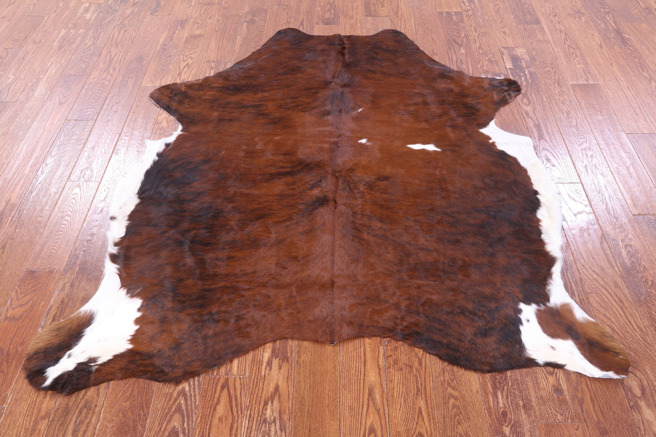 Brindle Natural Cowhide Rug - Medium 5'10"H x 5'7"W