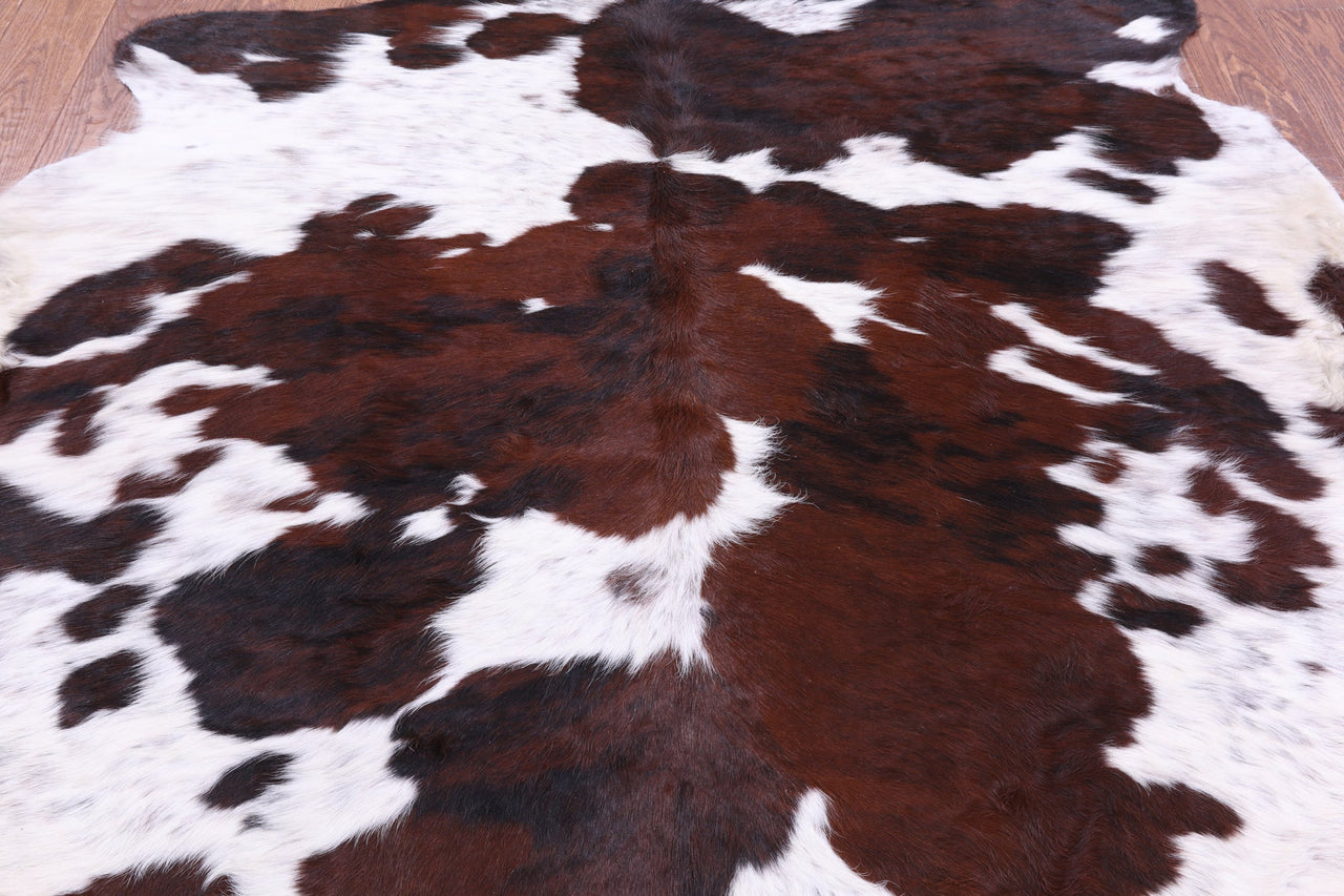 Tricolor Natural Cowhide Rug - Small 5'8"H x 5'10"W