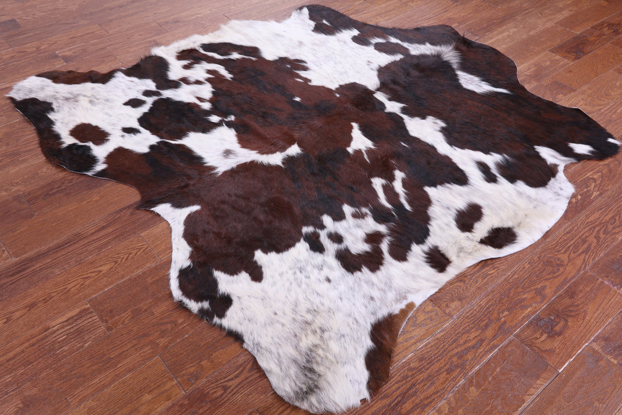 Tricolor Natural Cowhide Rug - Small 5'8"H x 5'10"W